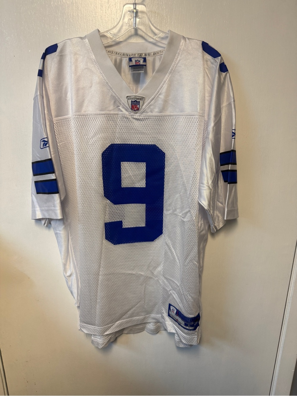 Men's Reebok Dallas Cowboys #9 Tony Romo White Jersey Sz L